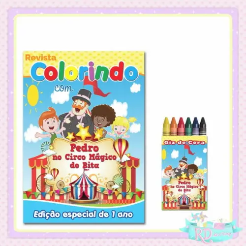Kit Colorir Circo do Bita