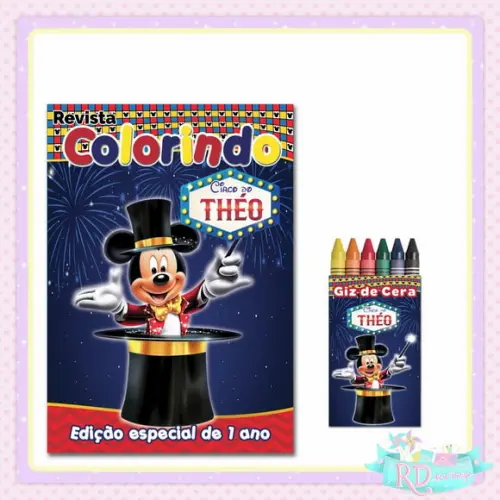 Kit Colorir Circo do Mickey
