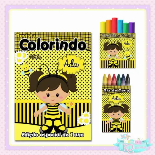 Kit Colorir com Massinha Abelhinha