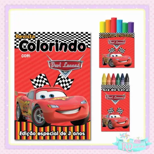 Kit Colorir com Massinha Carros