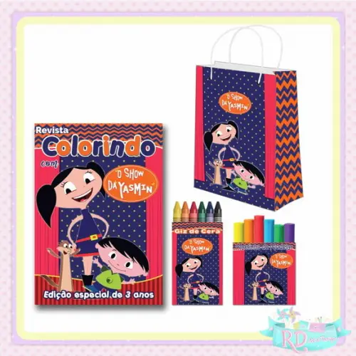Kit Colorir com Massinha e Sacolinha Show da Luna