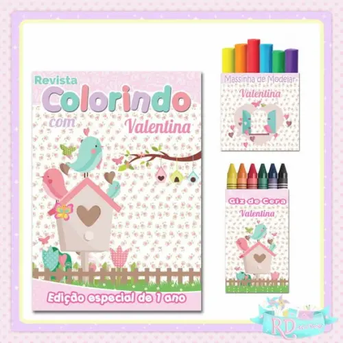 Kit Colorir com Massinha Jardim Encantado