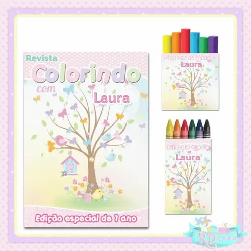 Kit Colorir com Massinha Jardim Encantado