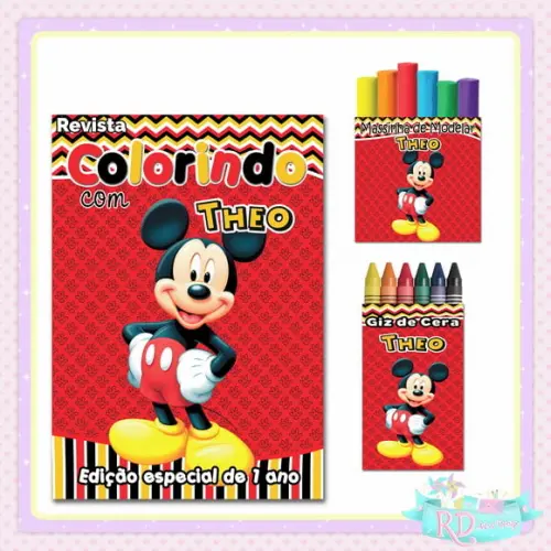 Kit Colorir com Massinha Mickey