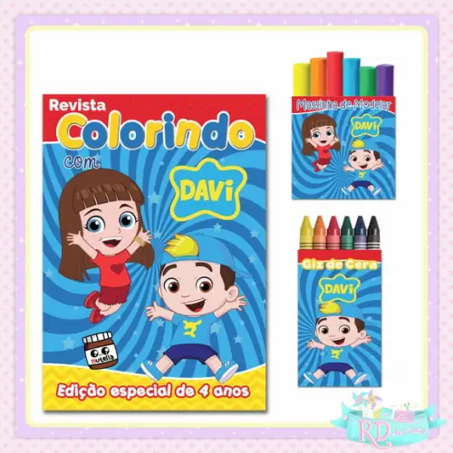 Kit Colorir com Massinha Luccas Neto