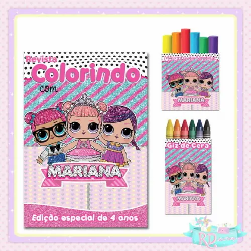 Kit Colorir com Massinha Lol Surprise