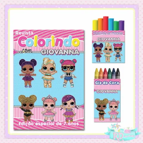 Kit Colorir com Massinha Lol Surprise