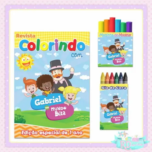 Kit Colorir com Massinha Mundo Bita