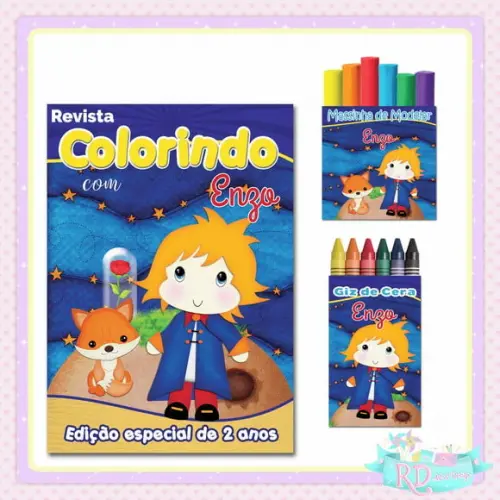 Kit Colorir com Massinha Pequeno Príncipe