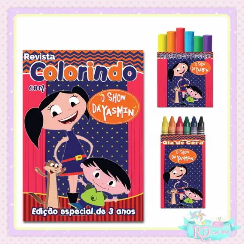 Kit Colorir com Massinha Show da Luna