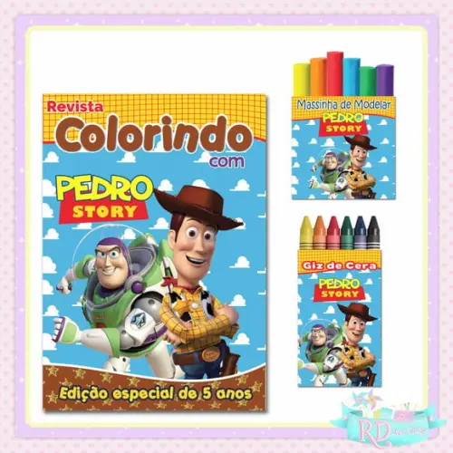 Kit Colorir com Massinha Toy Story