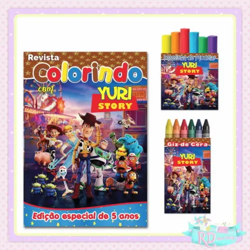 Kit Colorir com Massinha Toy Story