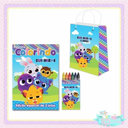 Kit Colorir com Sacolinha Bolofofos