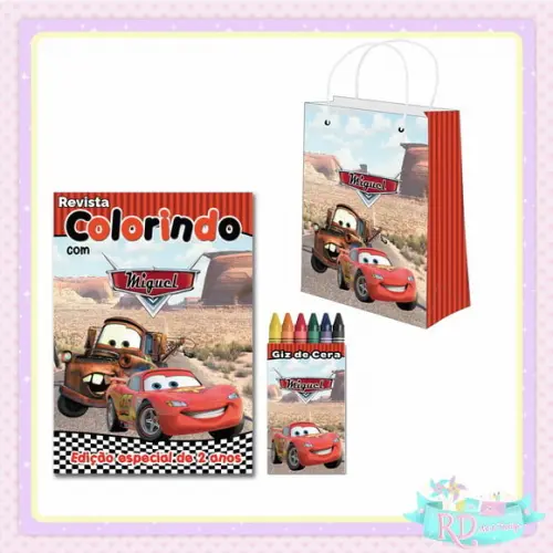Kit Colorir com Sacolinha Carros
