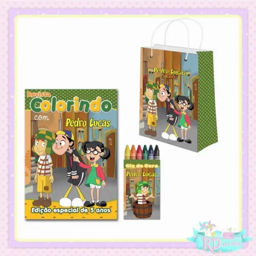 Kit Colorir com Sacolinha Chaves