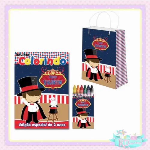 Kit Colorir com Sacolinha Circo