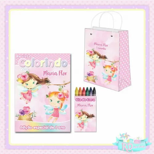 Kit Colorir com Sacolinha Fadas