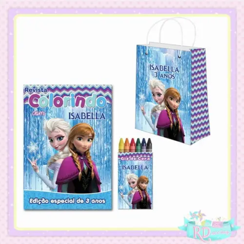 Kit Colorir com Sacolinha Frozen