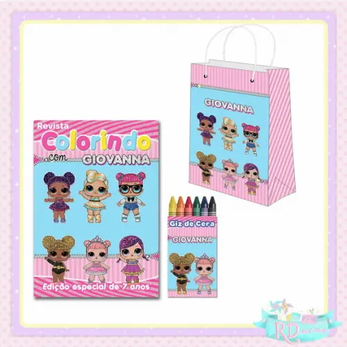 Kit Colorir com Sacolinha Lol Surprise