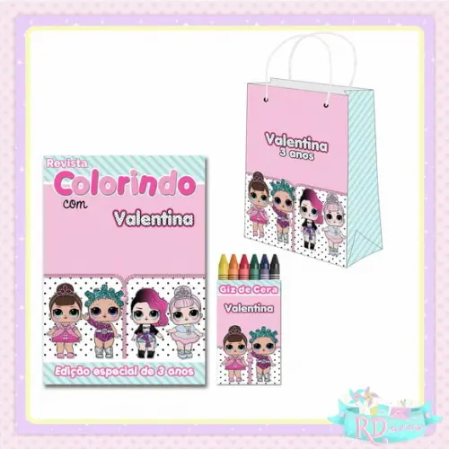 Kit Colorir com Sacolinha Lol Surprise