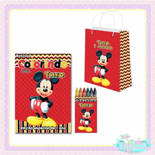 Kit Colorir com Sacolinha Mickey