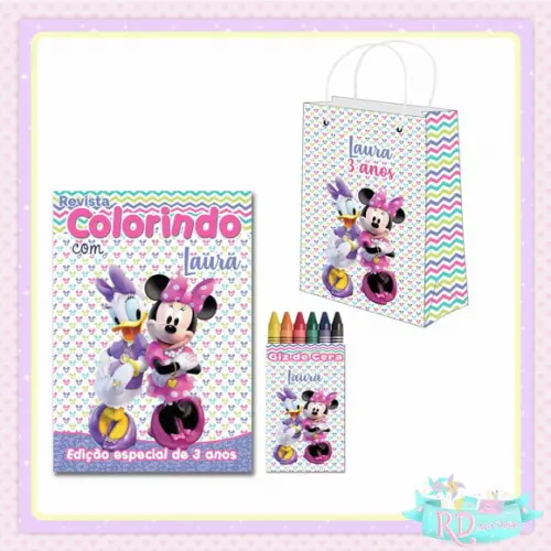 Kit Colorir com Sacolinha Minnie e Margarida
