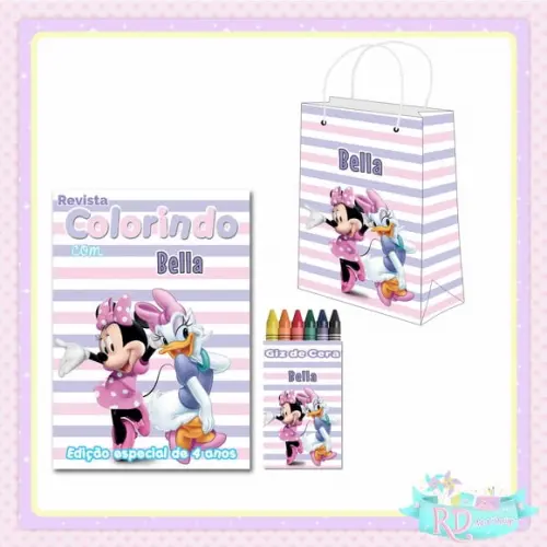 Kit Colorir com Sacolinha Minnie e Margarida