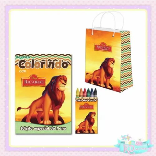 Kit Colorir com Sacolinha O Rei Leão