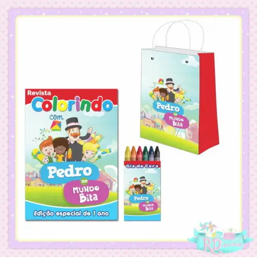Kit Colorir com Sacolinha Mundo Bita