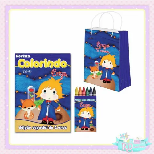 Kit Colorir com Sacolinha Pequeno Príncipe