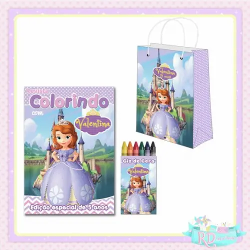 Kit Colorir com Sacolinha Princesa Sofia
