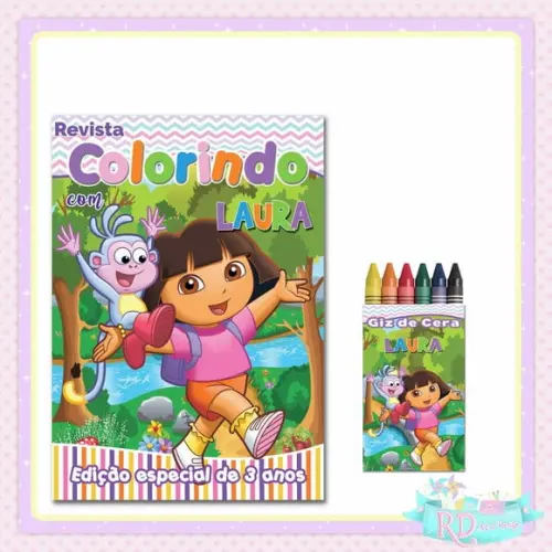 Kit Colorir Dora Aventureira