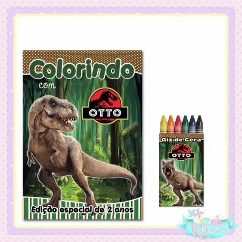 Kit Colorir Dinossauro