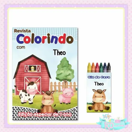 Kit Colorir Fazendinha