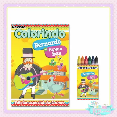Kit Colorir Fazendinha do Bita