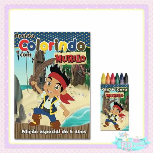 Kit Colorir Jake e os Piratas