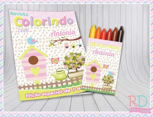 Kit Colorir Jardim Encantado