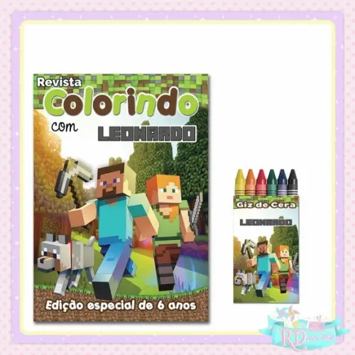 Kit Colorir Minecraft