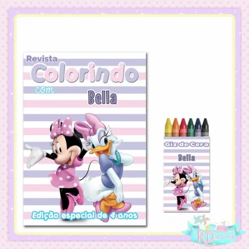 Kit Colorir Minnie e Margarida