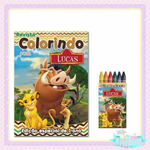 Kit Colorir O Rei Leão