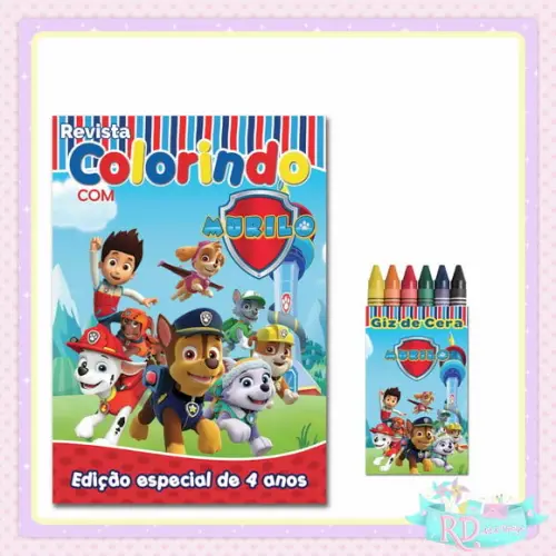 Kit Colorir Patrulha Canina