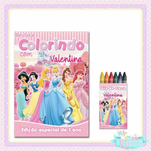Kit Colorir Princesas