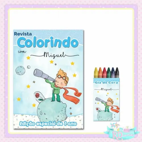 Kit Colorir Pequeno Príncipe