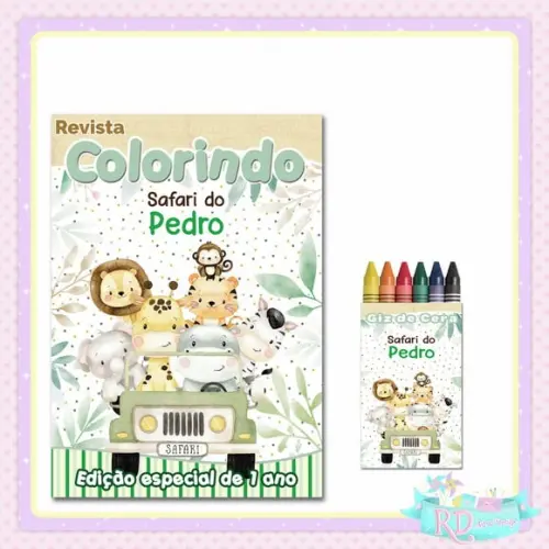 Kit Colorir Safari