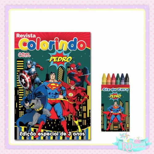 Kit Colorir Super Herói