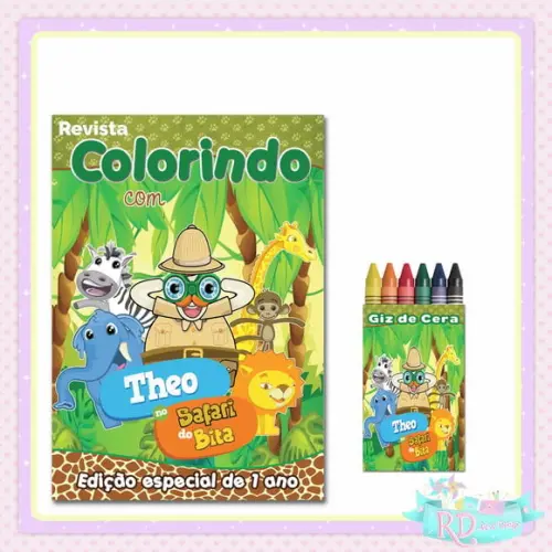 Kit Colorir Safari do Bita