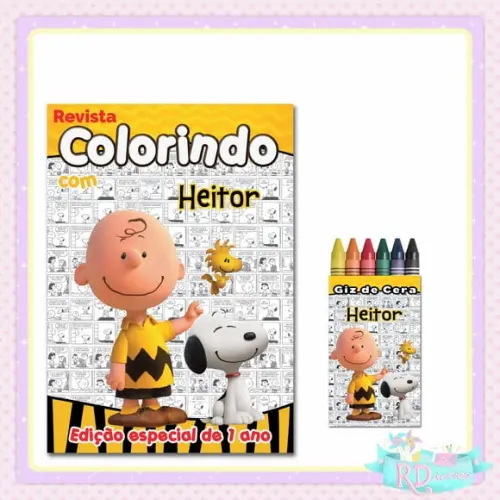 Kit Colorir Snoopy