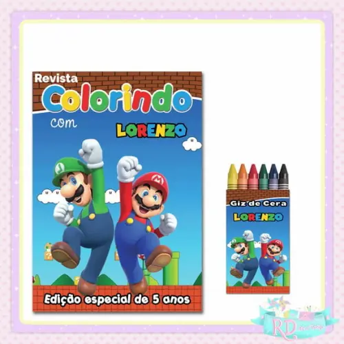 Kit Colorir Super Mario