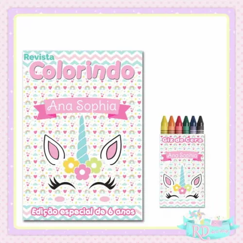 Kit Colorir Unicórnio