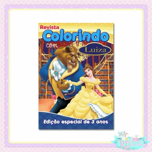 Livrinho de Colorir A Bela e a Fera